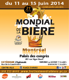 Mondial de la bière Montréal
- Publicité